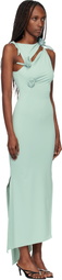 Coperni Green Flower Midi Dress