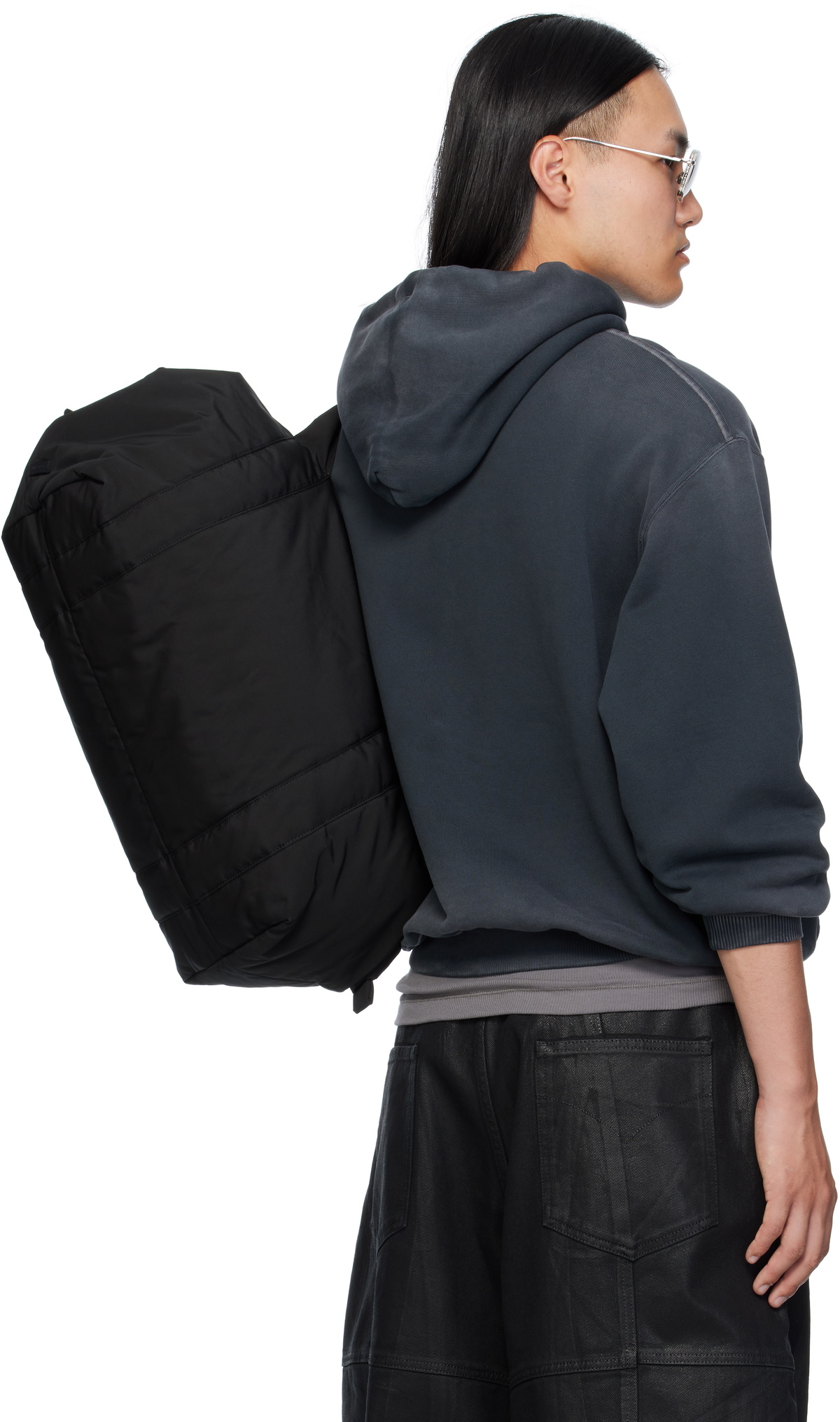 LU'U DAN Gray Slouch Hoodie