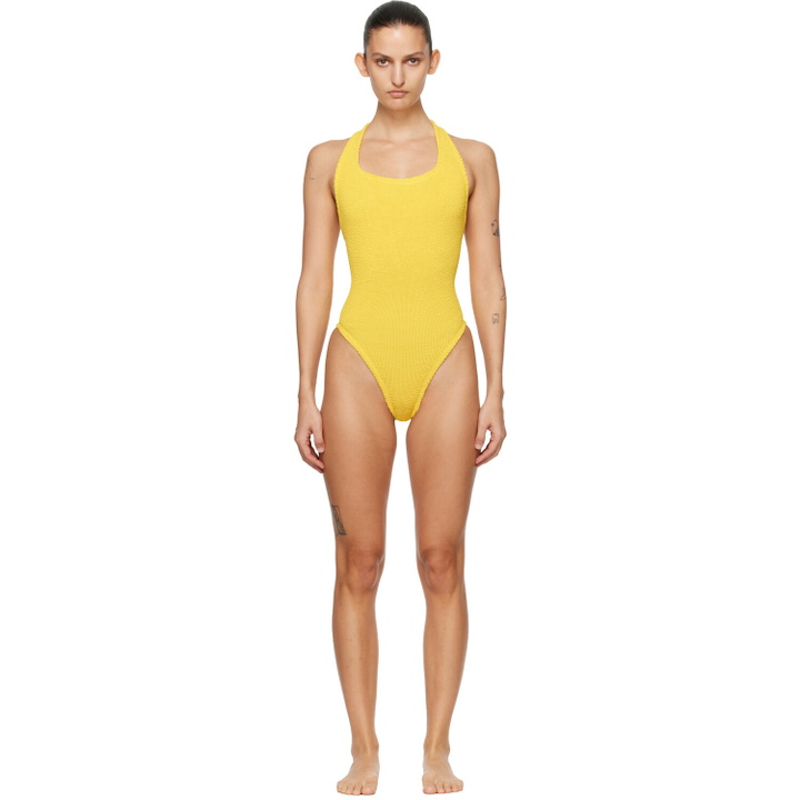 Photo: Hunza G Yellow Sandy Swimsuit