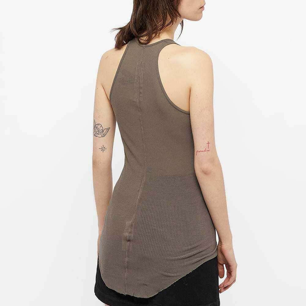 Rick Owens Women's Basic Rib Tank in Dust Rick Owens