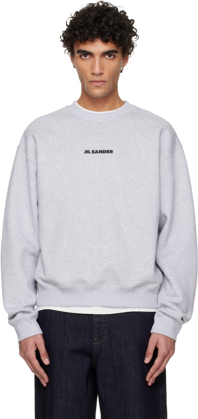Photo: Jil Sander Gray Printed Sweatshirt