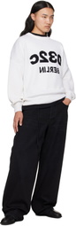 032c White Selfie Sweater