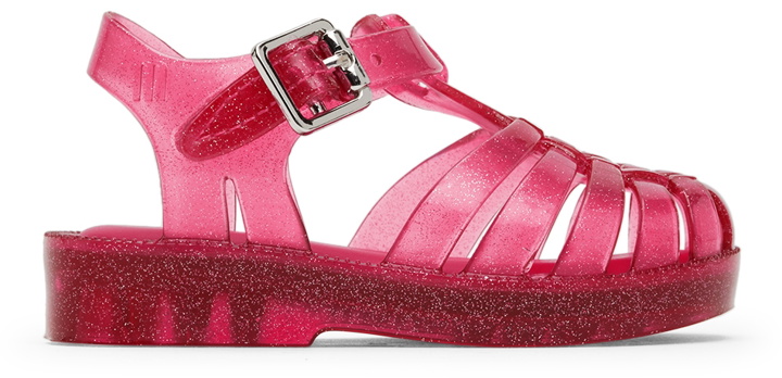 Photo: Mini Melissa Baby Pink Glittered Possession Flats