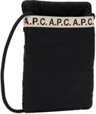 A.P.C. Black Repeat Pouch