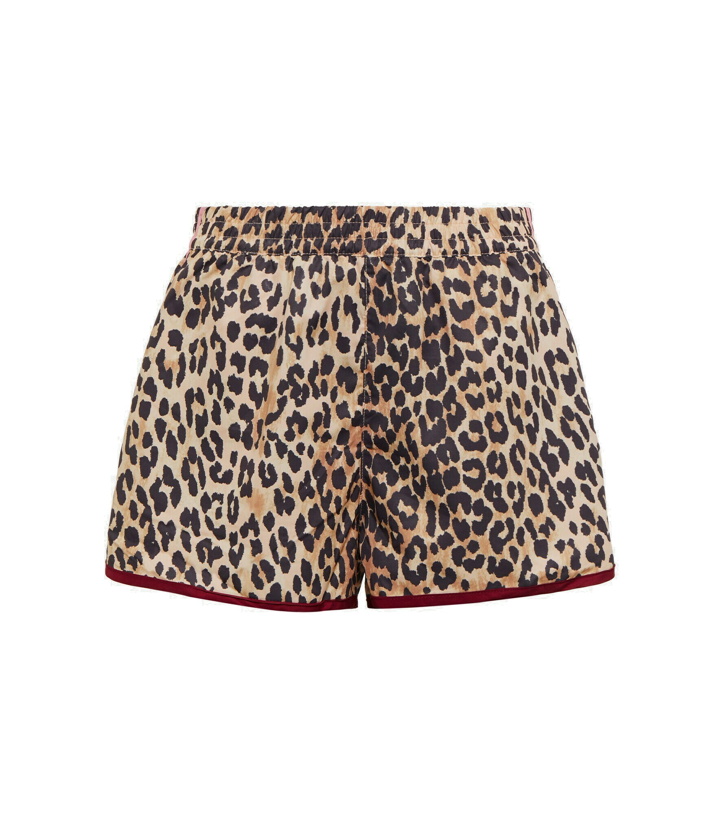 Photo: The Upside - Sheba leopard-print track shorts