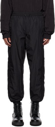 Juun.J Black Embroidered Track Pants