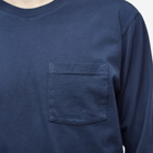 Battenwear Men's Long Sleeve Pocket T-Shirt in Navy