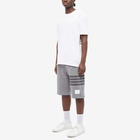 Thom Browne Men's Tonal 4 Bar Sweat Short in Medium Grey