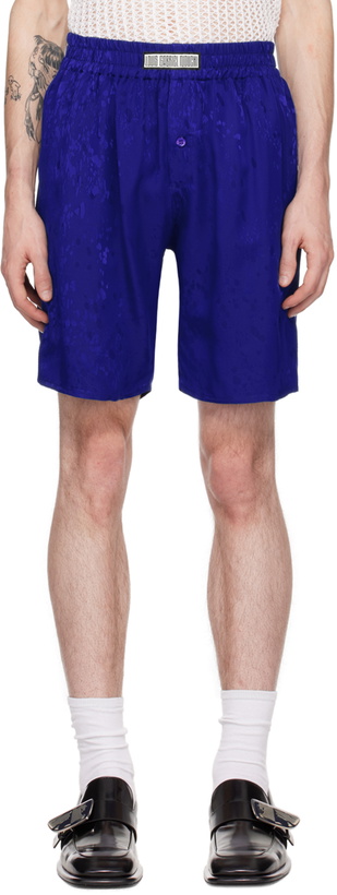 Photo: LGN Louis Gabriel Nouchi Blue Drops Shorts