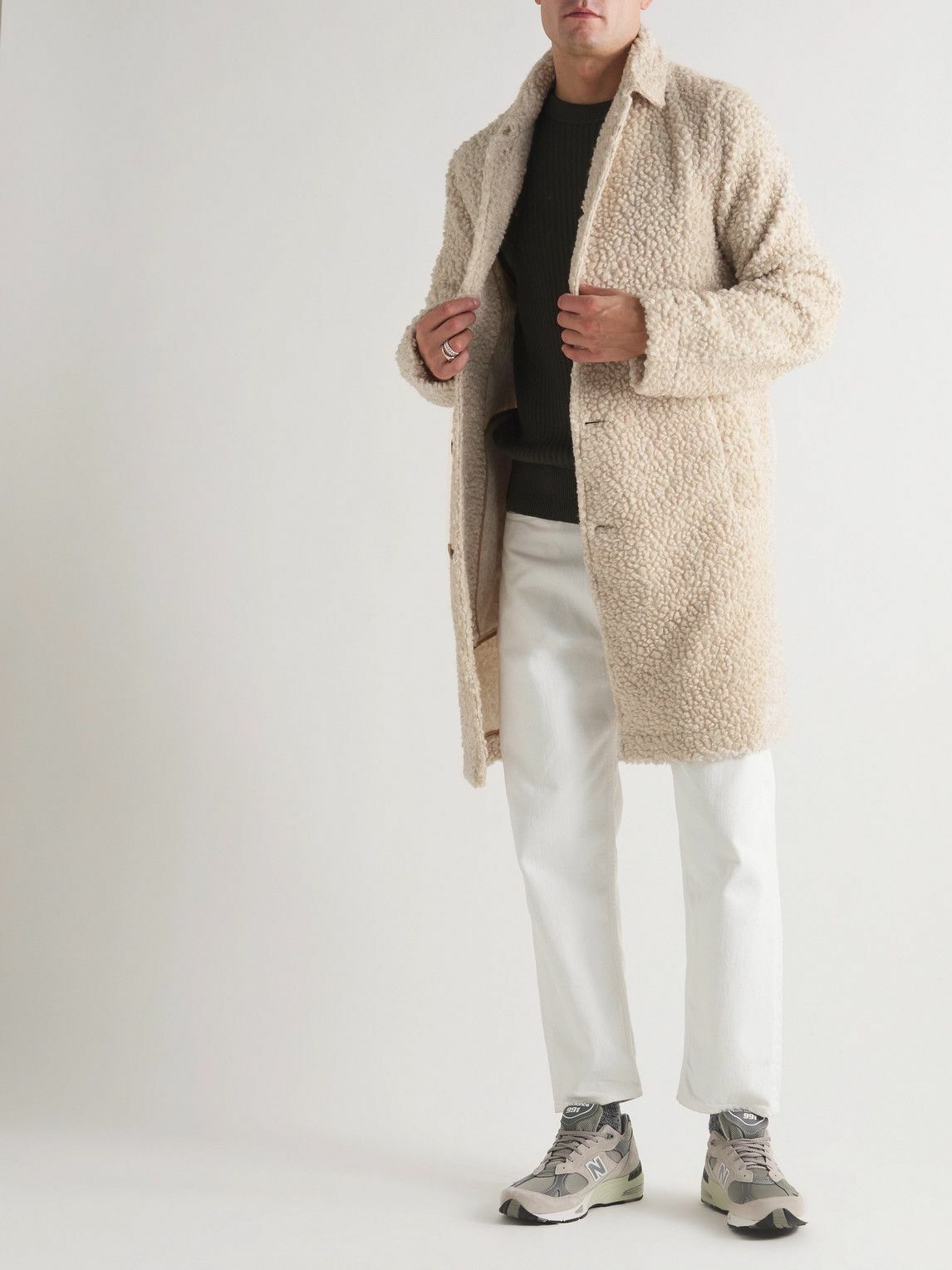 Kestin - Edinburgh Fleece Overcoat - Neutrals Kestin Hare