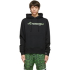 Psychworld Black and Green Snake Logo Hoodie