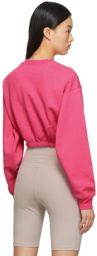Alo Pink Devotion Crewneck Pullover Sweatshirt