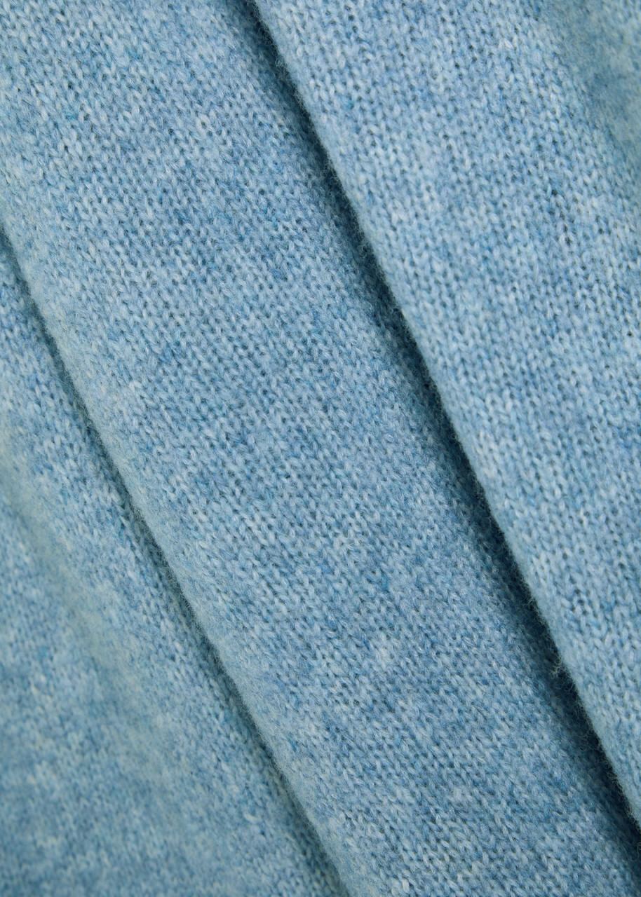 NN07 Knit Wool-blend Jumper Light Blue