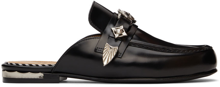 Toga Pulla SSENSE Exclusive Black Loafer Mules
