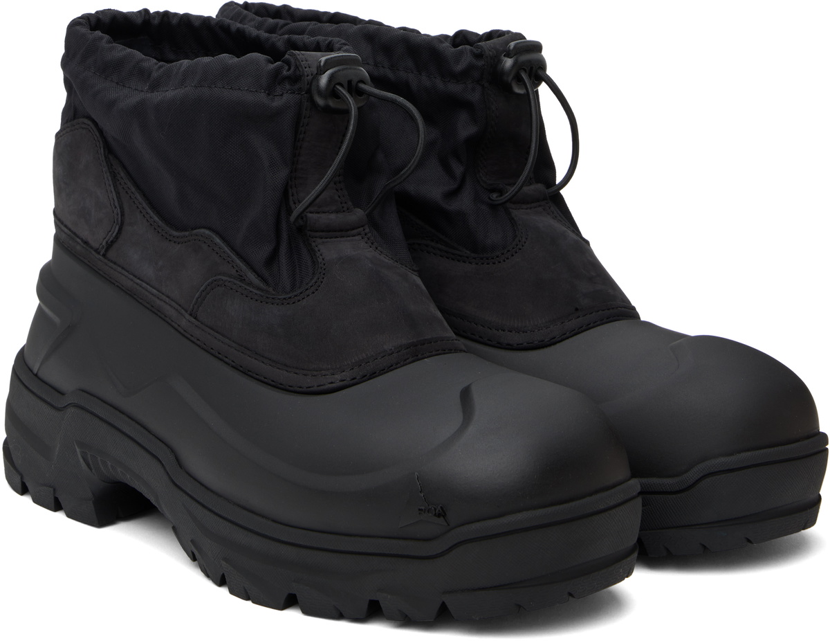 ROA Black Low Top Rubber Boots