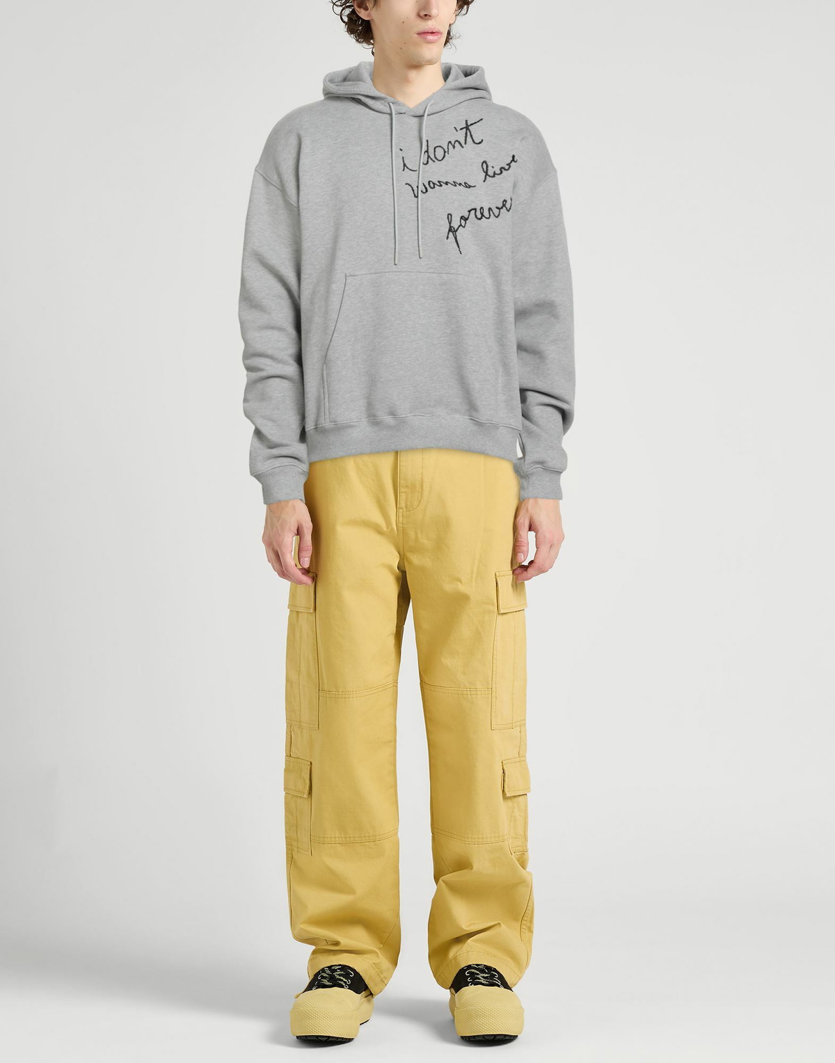 Msgm Mens Sweatshirt Light in Grey
