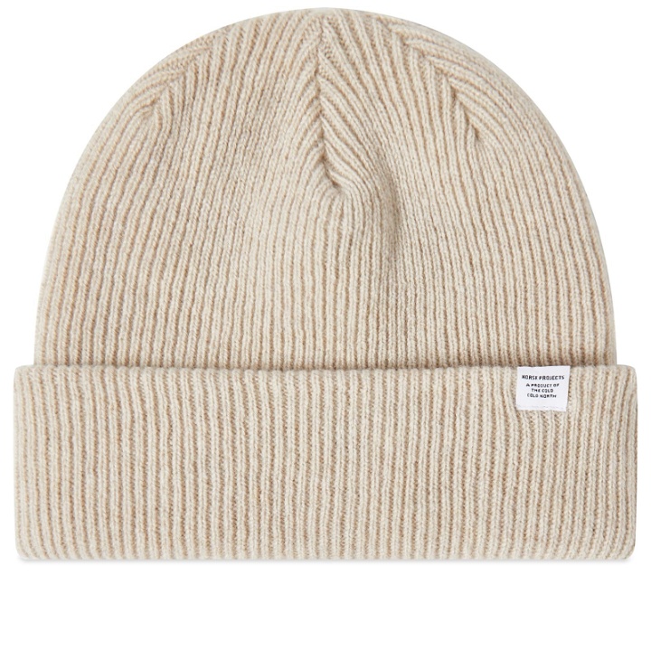 Photo: Norse Projects Men's Beanie in Oatmeal