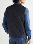 Aspesi - Quilted Padded Shell Gilet - Blue