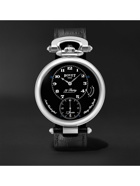 BOVET - 19Thirty Fleurier Hand-Wound 42mm Stainless Steel and Leather Watch, Ref. No. NTR0029
