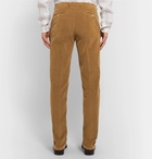 Boglioli - Tan Slim-Fit Stretch-Cotton Corduroy Suit Trousers - Tan