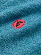 ICECREAM - Logo-Appliquéd Woven Sweater - Blue
