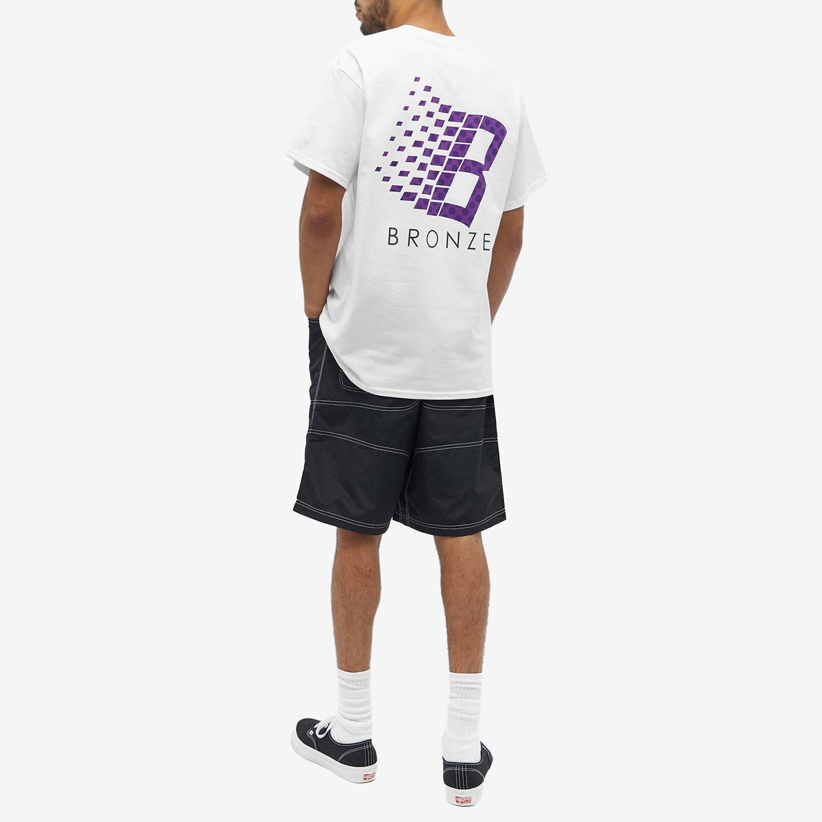 【BRONZE 56K】POLKA DOT LOGO TEE WHITE Bronze 56K Polka Dot Logo T-Shirt - White | Flatspot