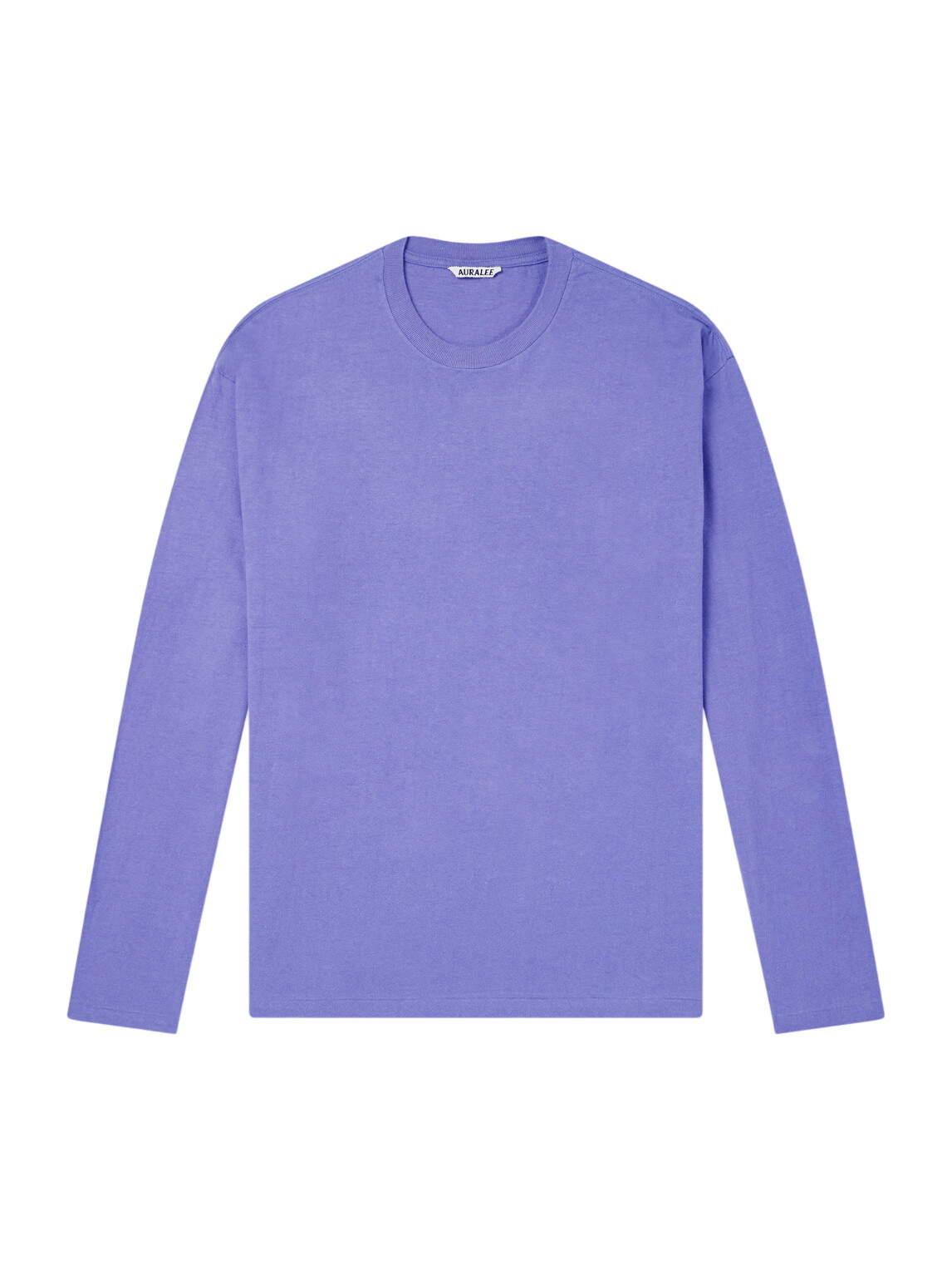 AURALEE White Stand-Up T-Shirt Auralee