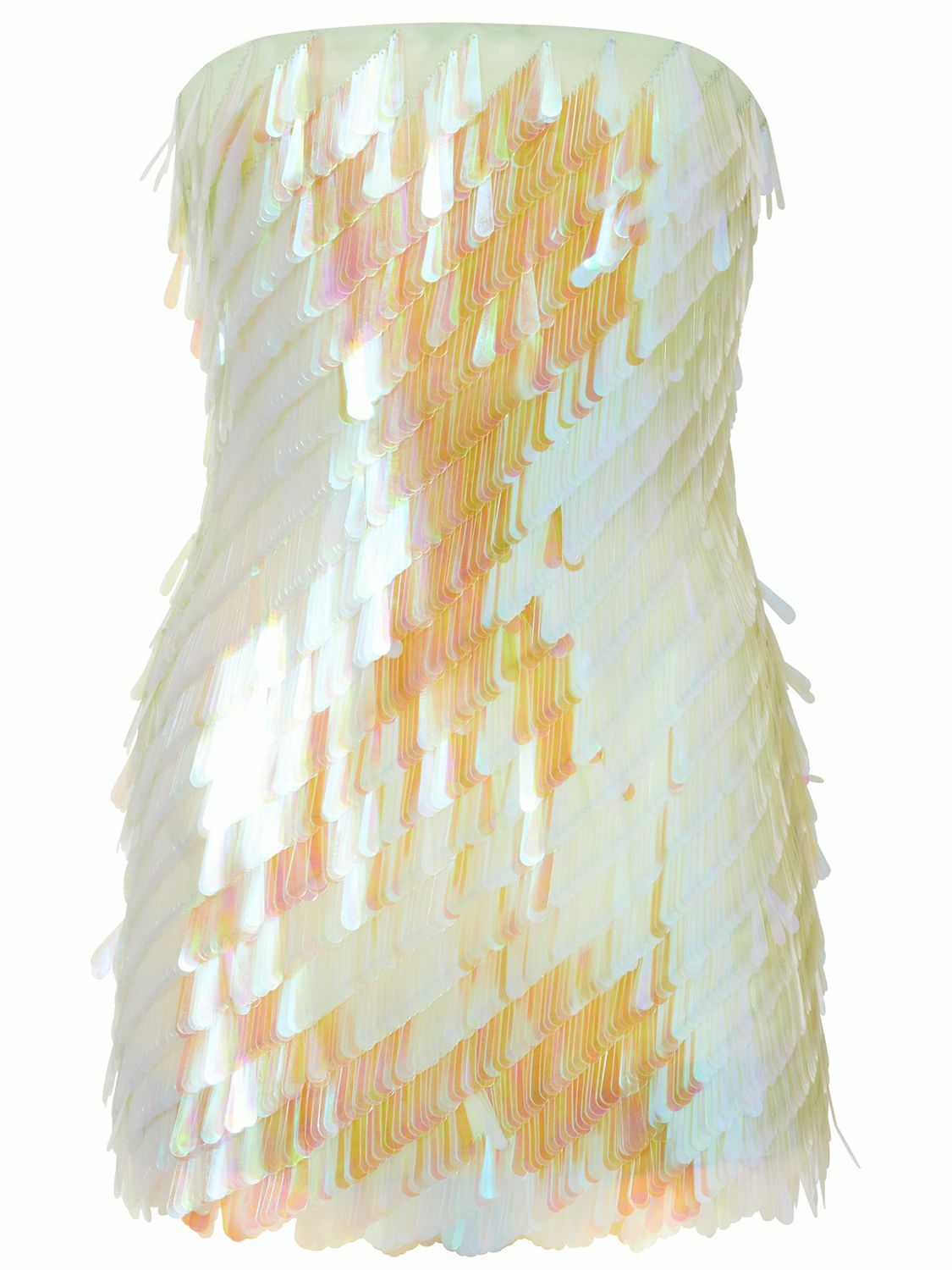 THE ATTICO - Sequined Strapless Mini Dress The Attico