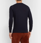 John Smedley - 1 Singular Slim-Fit Honeycomb-Knit Merino Wool Sweater - Blue