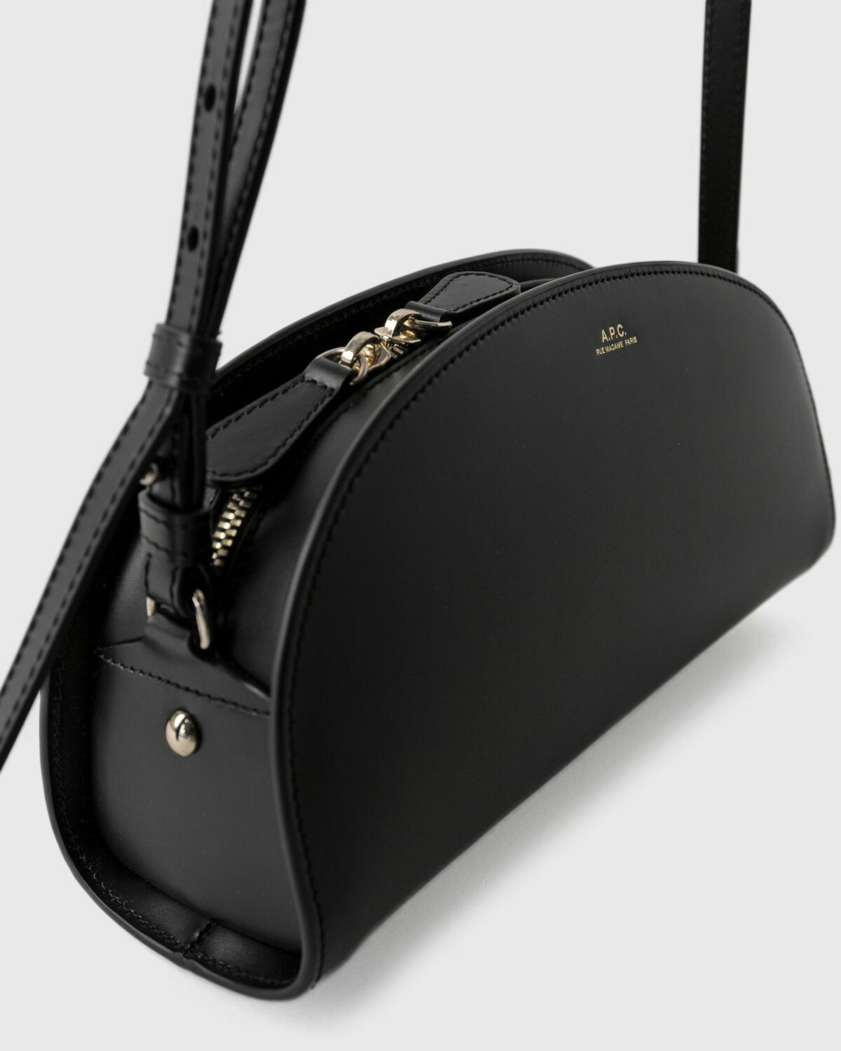 A.P.C. DEMI-LUNE SHOULDER HANDBAG Black Women