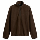 Mellow Clo Men's Summit Half Zip Fleece in Brown