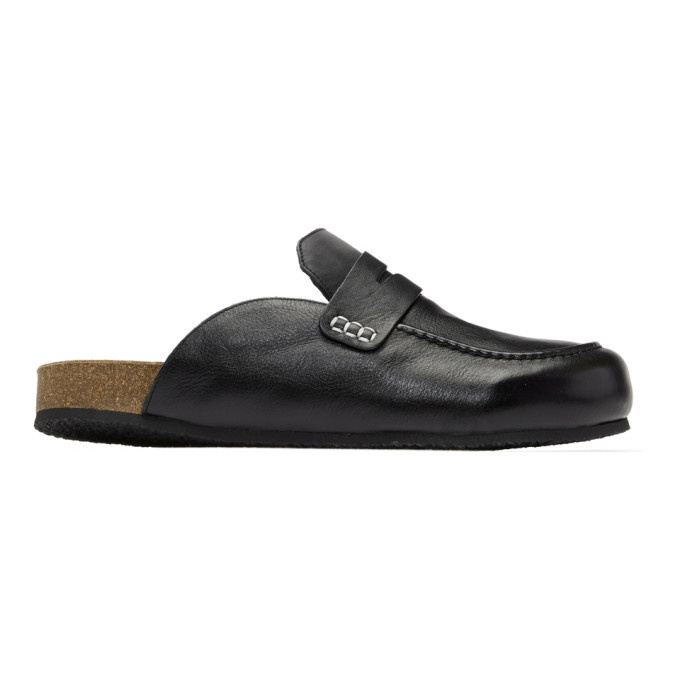 Photo: JW Anderson Black Loafer Mules