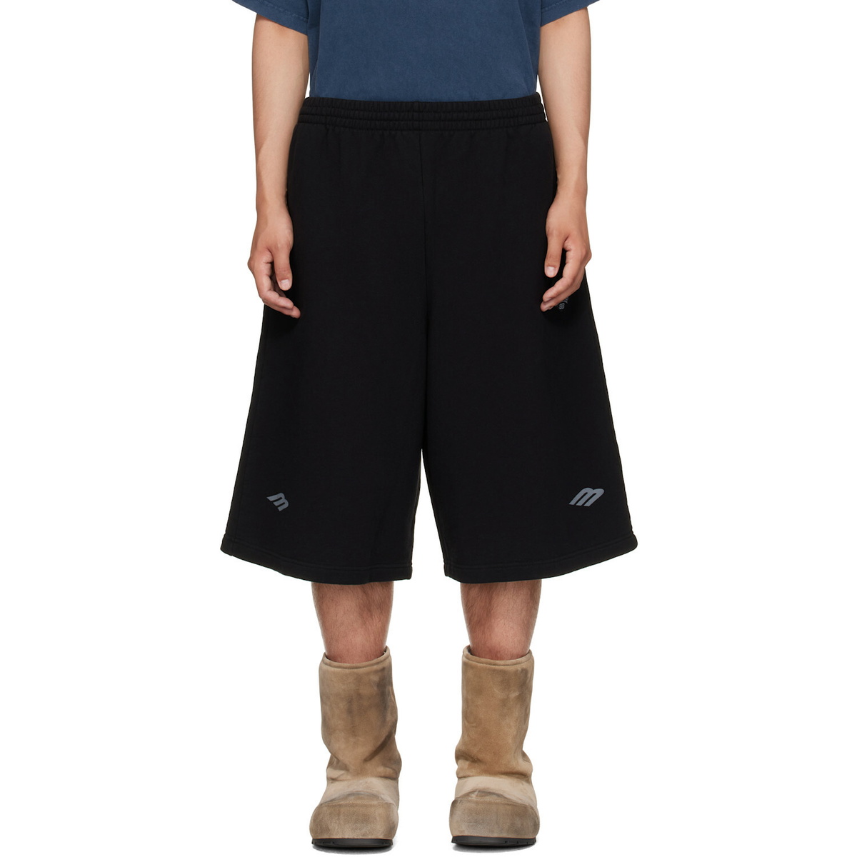 Balenciaga Black 3B Football Shorts