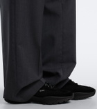 Prada Suede-trimmed sneakers