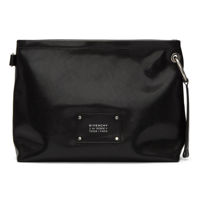 Photo: Givenchy Black Logo Tag Crossbody Bag