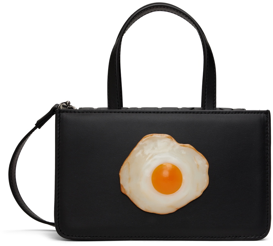 Puppets and Puppets Black Small Egg Bag