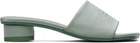 MM6 Maison Margiela Gray Anatomic Numeric Heeled Sandals