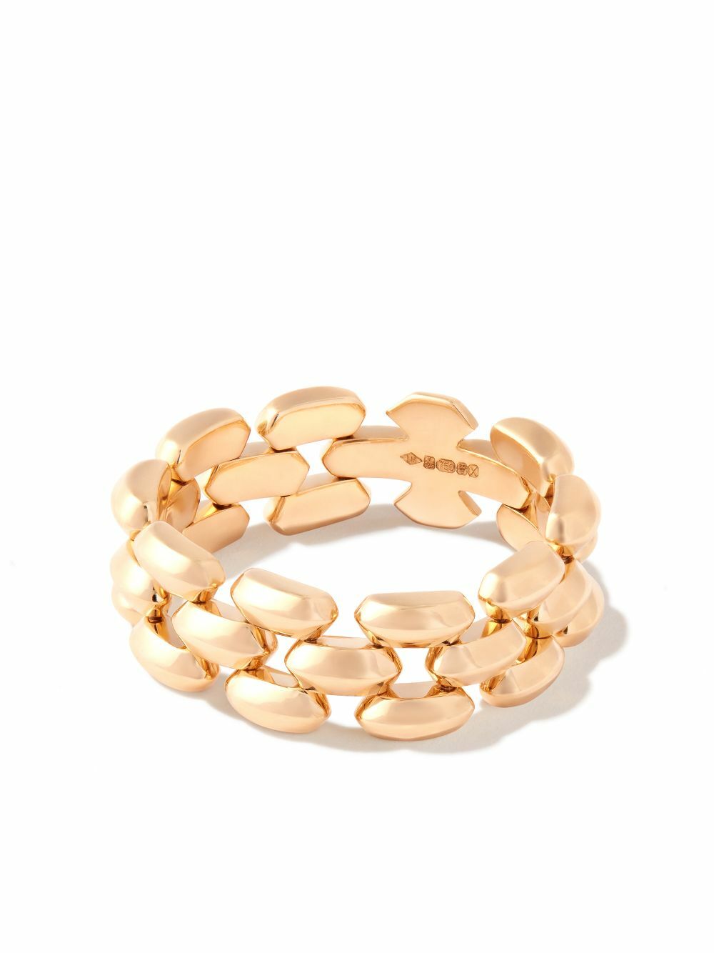 Lizzie Mandler Fine Jewelry 18K Yellow Gold Three Row Cleo Ring