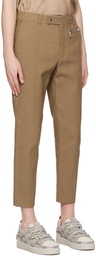 Balmain Taupe Paneled Trousers