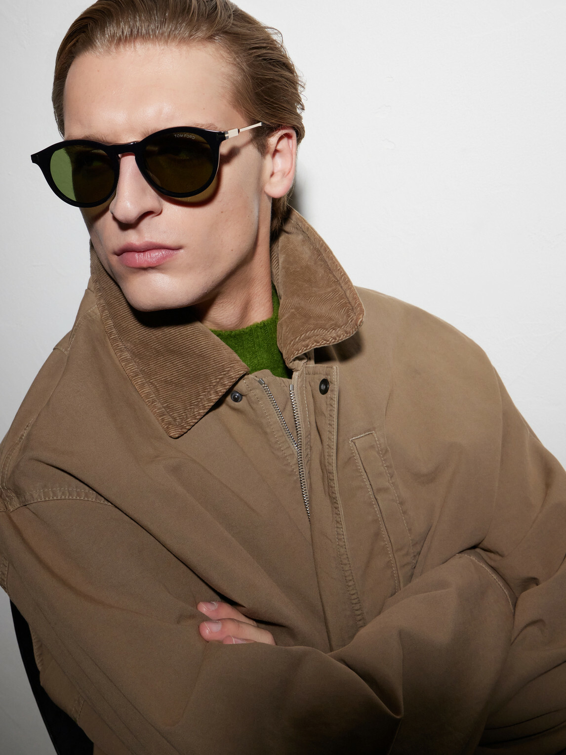 TOM FORD - Round-Frame Tortoiseshell Acetate Sunglasses - Black