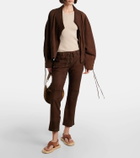 Paris Texas Amalfi suede thong sandals