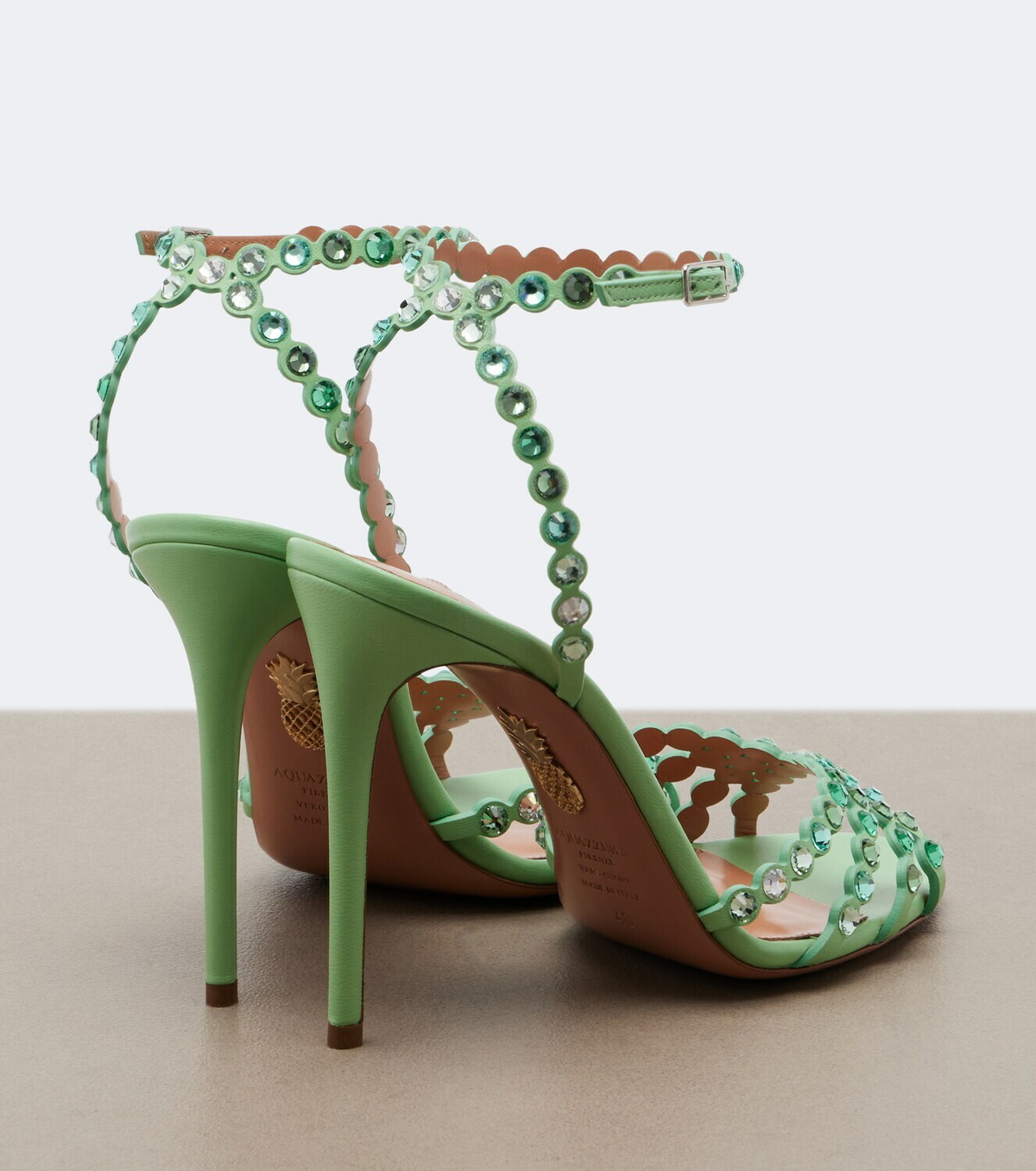 Aquazzura Tequila embellished leather sandals