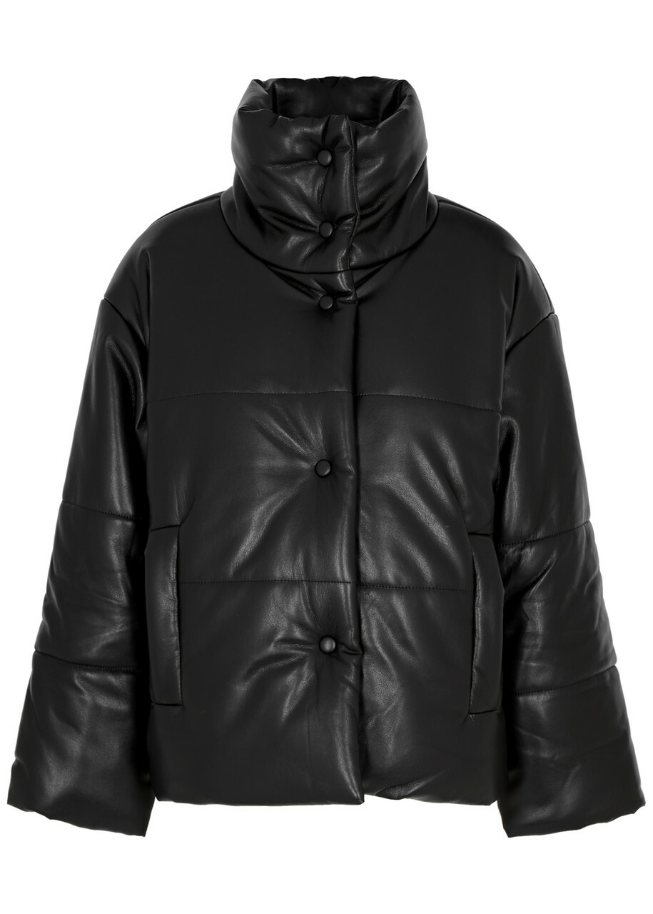 ブルゾン Nanushka Aveline Jacket In Black Faux Leather Nanushka | Aveline | SHOPMORLEY – Morley