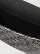 CELINE - Folco Triomphe Small Leather-Trimmed Logo-Print Coated-Canvas Messenger Bag