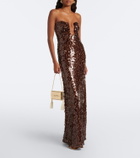 Christopher Esber Opaline sequined bustier gown