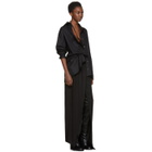 Ann Demeulemeester SSENSE Exclusive Black Ribbon and Feather Necklace