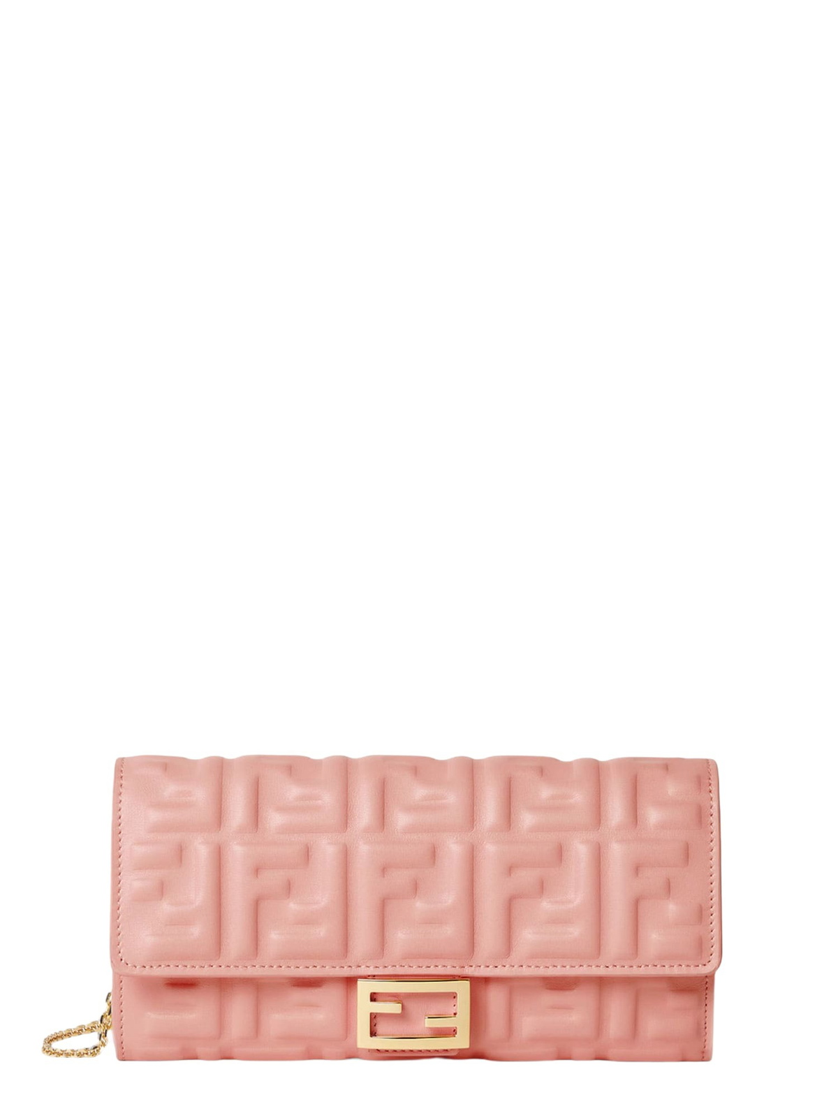 FENDI - Baguette Leather Wallet On Chain Fendi