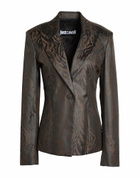 Just Cavalli Womens Blazer Chocolate in Brown