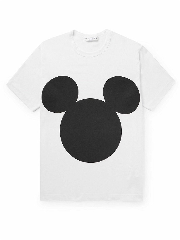 Photo: Comme des Garçons SHIRT - Disney Printed Cotton-Jersey T-Shirt - White