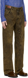 Andersson Bell Brown Brick Curve Jeans